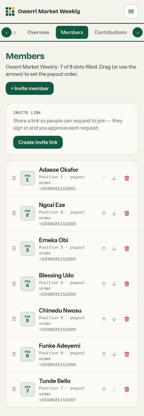 BookAm screen: Invite everybody
